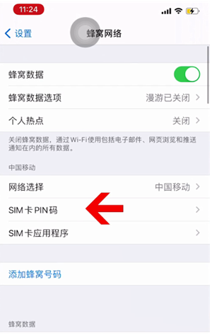 瑞昌苹果14维修网分享如何给iPhone14的SIM卡设置密码 