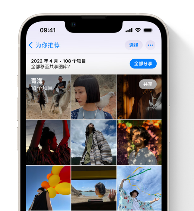 瑞昌苹果维修网点分享在 iPhone 上使用共享图库 