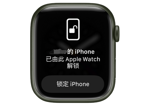 瑞昌苹果手机维修分享用 AppleWatch 解锁配备面容 ID 的 iPhone方法 