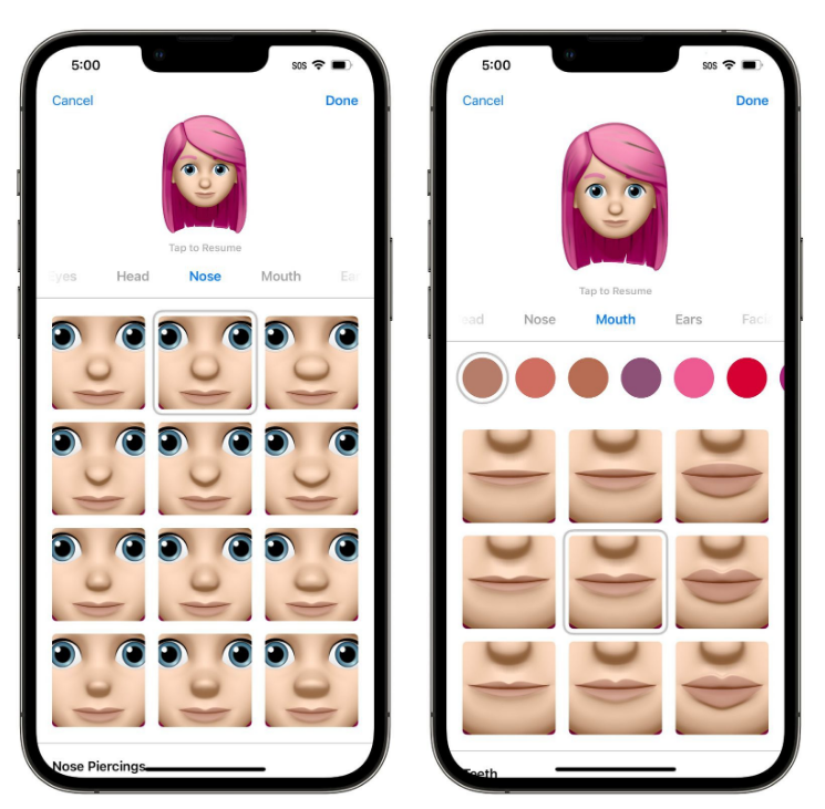 瑞昌苹果手机维修分享​iOS 16中的拟我表情有了哪些变化和升级 