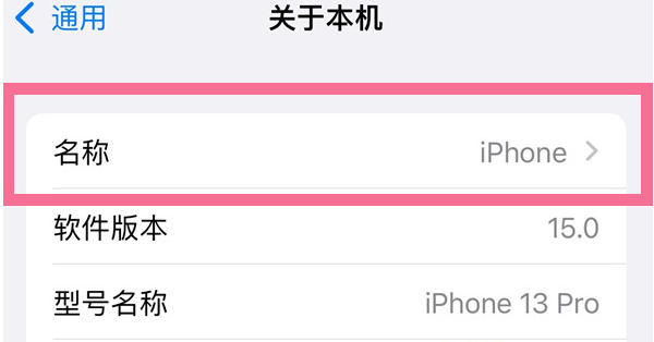 瑞昌苹果13维修分享iPhone 13热点名字设置教程 