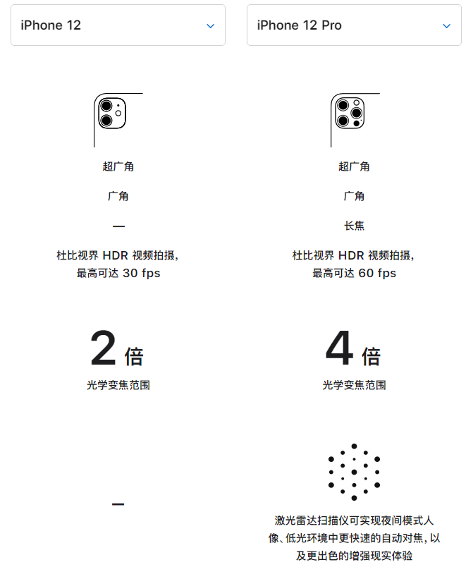 瑞昌苹果手机维修分享苹果 iPhone 12 与 iPhone 12 Pro 选哪款 